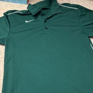 Nike Men's Dark Green Polo Shirt